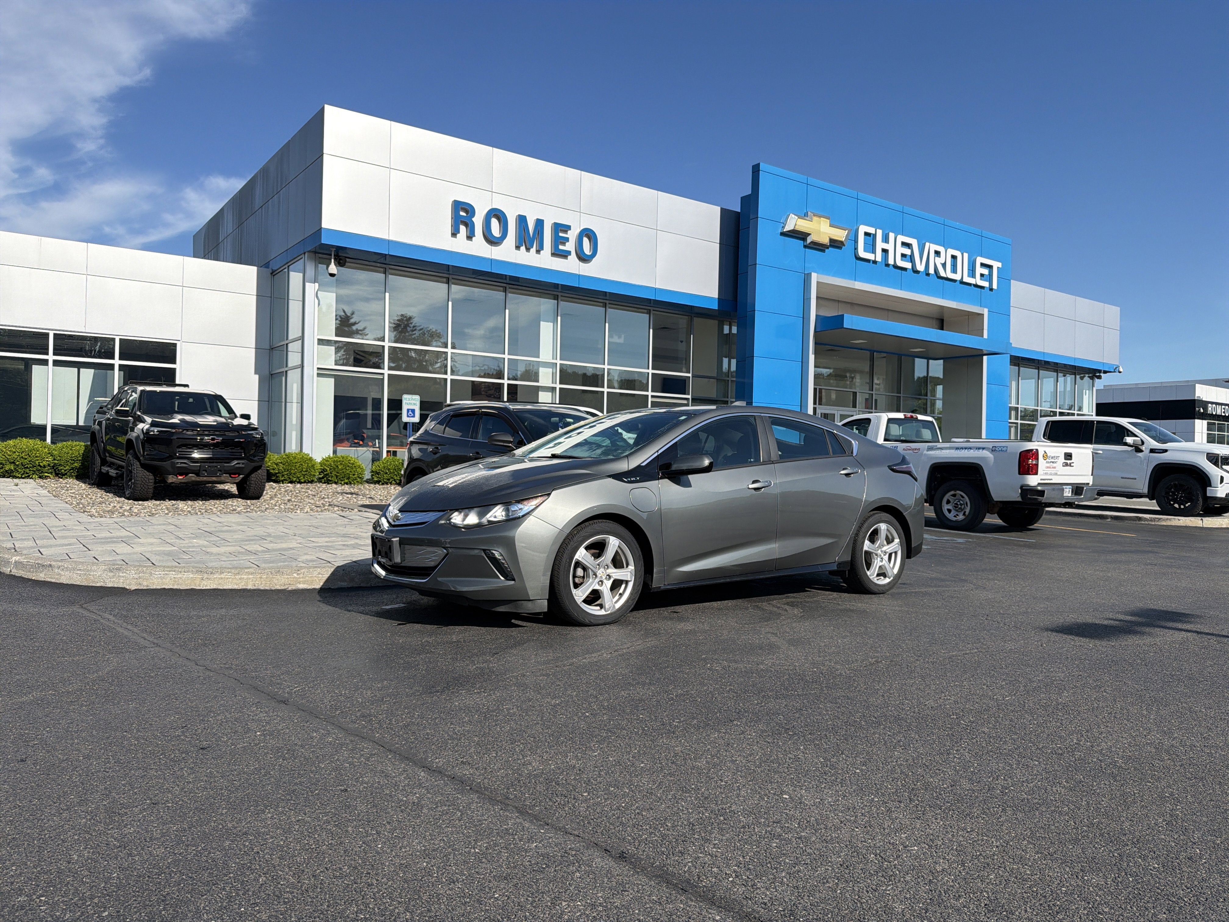 2017 Chevrolet Volt LT in Heather Gray Metallic — front three-quarter view
