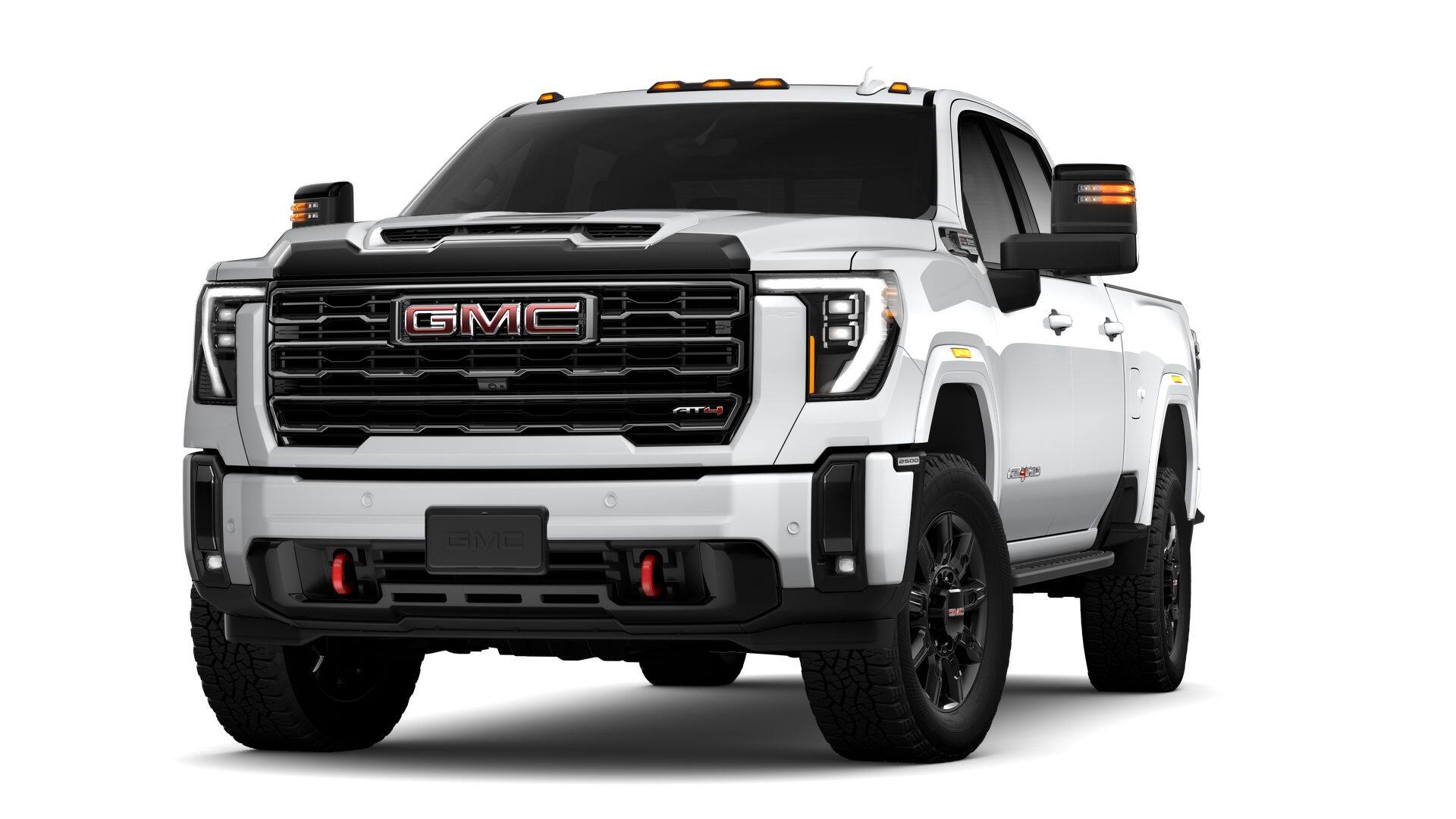 2026 GMC Sierra 2500 HD AT4 in Summit White — front three-quarter view
