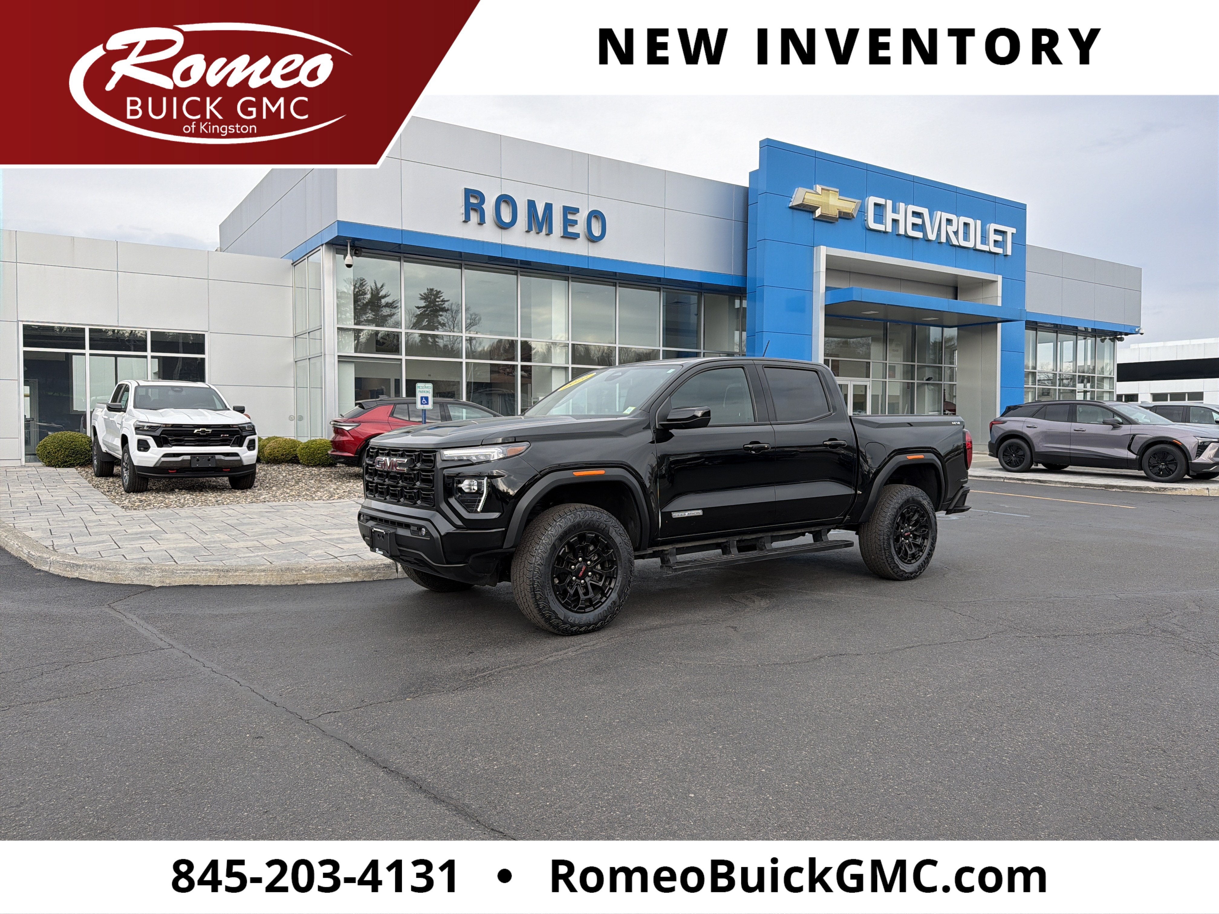 2026 GMC Canyon Elevation in Onyx Black — front three-quarter view