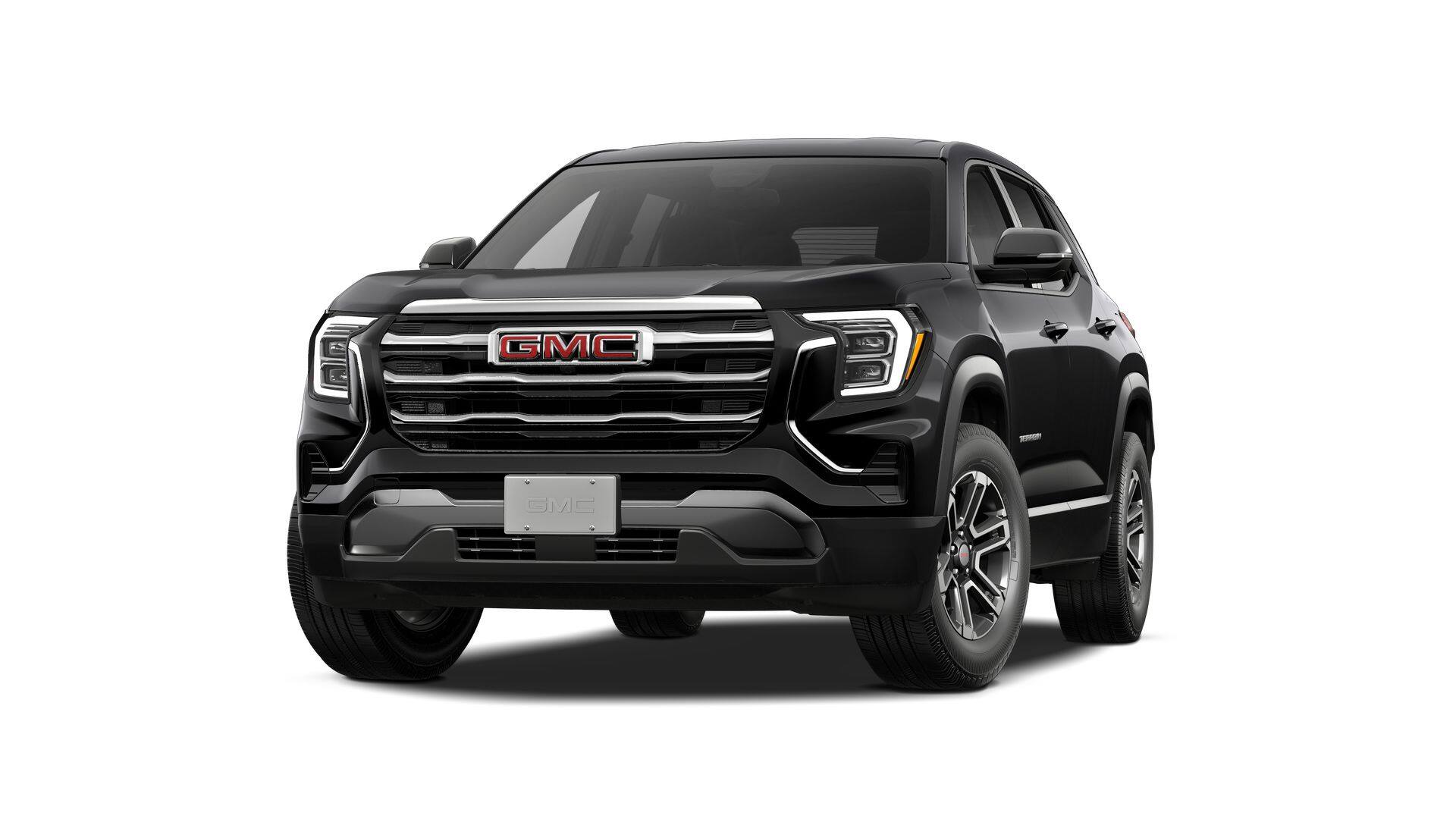 2027 GMC Terrain AWD Elevation in Ebony Twilight Metallic — front three-quarter view