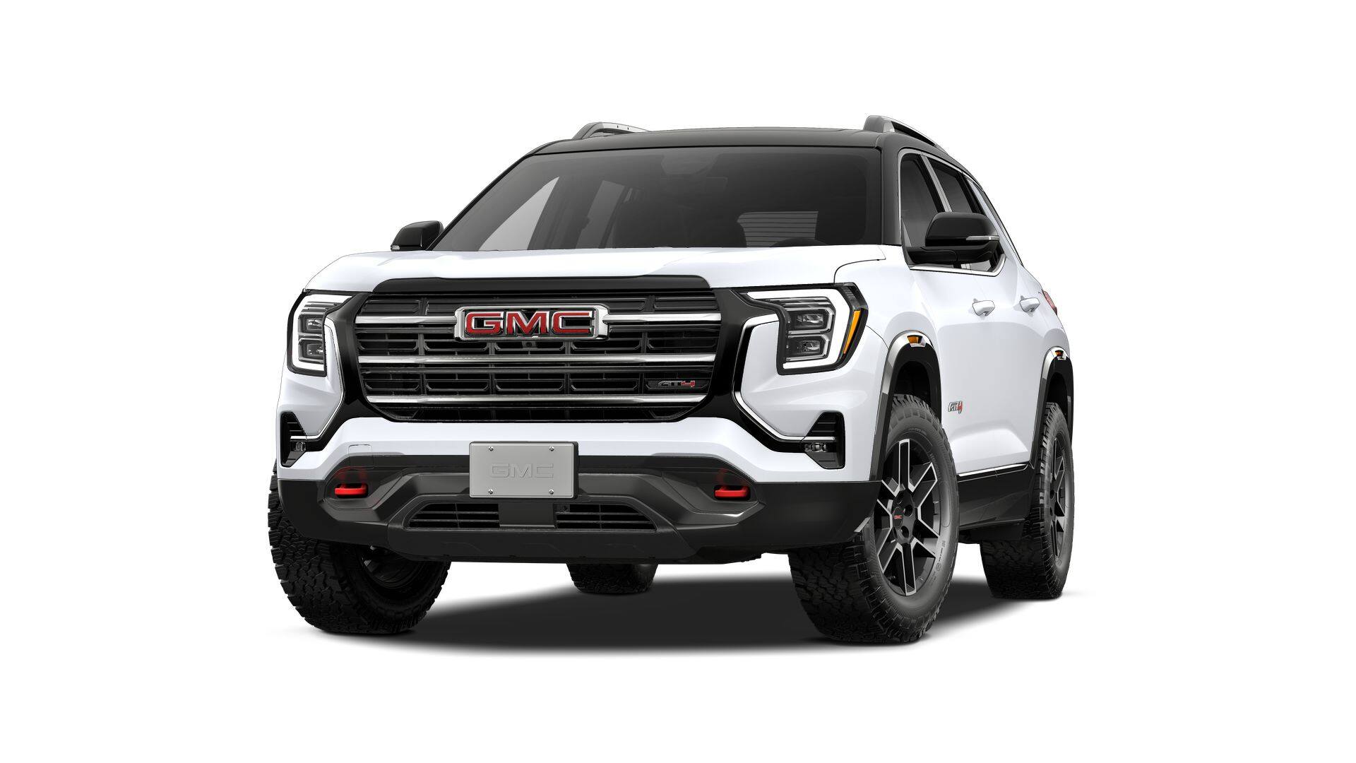 2027 GMC Terrain AWD AT4 in Summit White — front three-quarter view