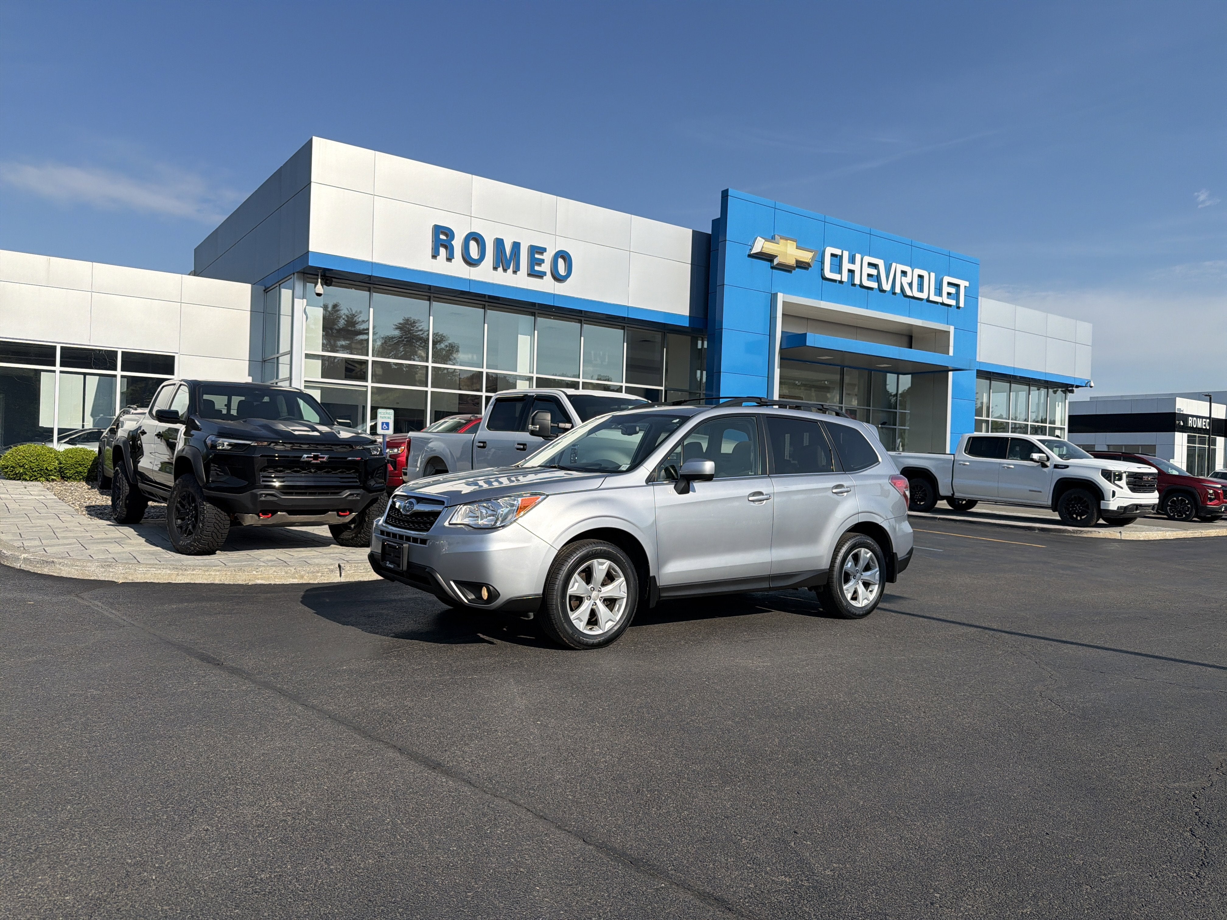 2016 Subaru Forester 2.5i Limited in Silver — front three-quarter view