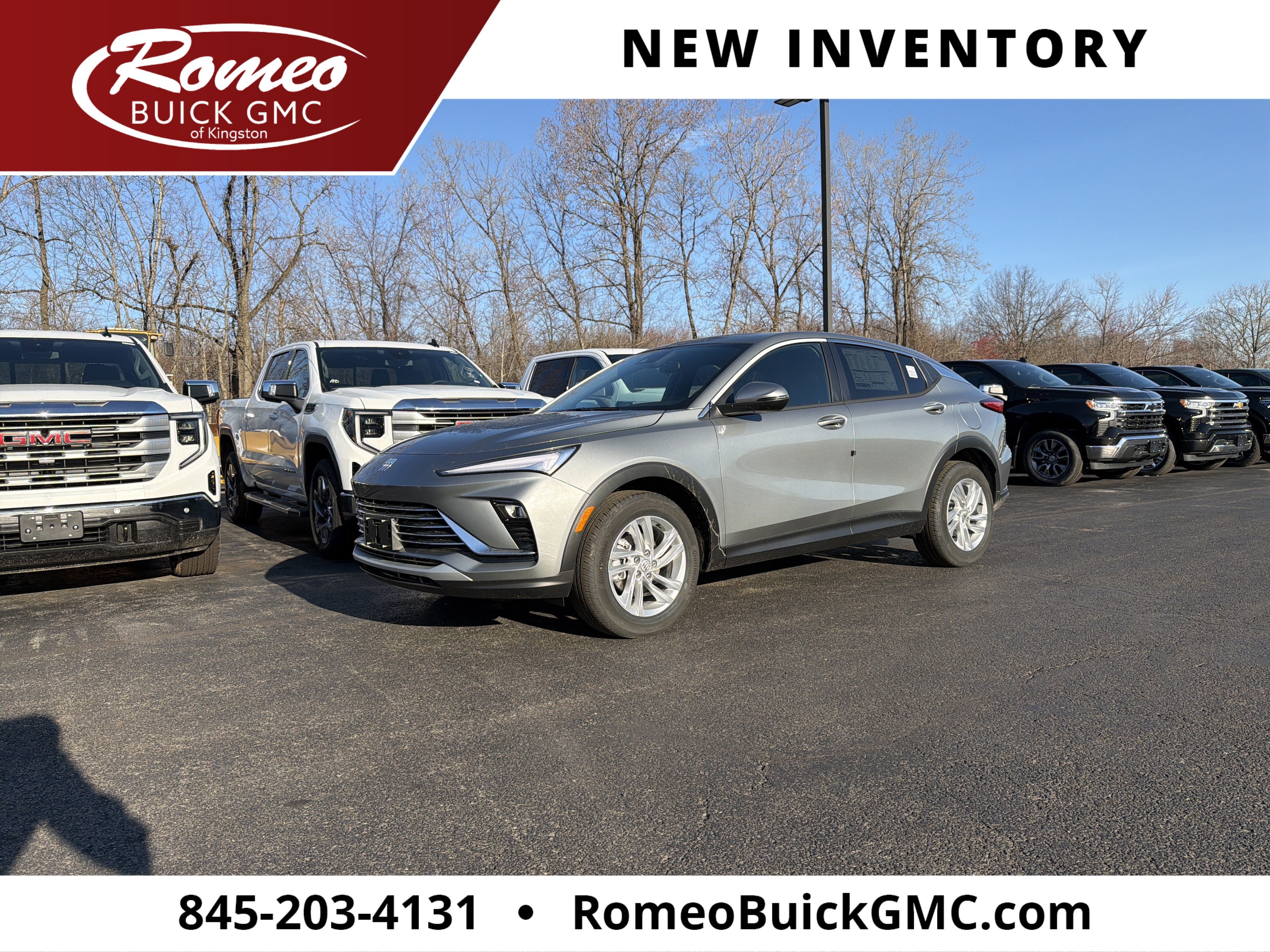 2026 Buick Envista Preferred in Moonstone Gray Metallic — front three-quarter view
