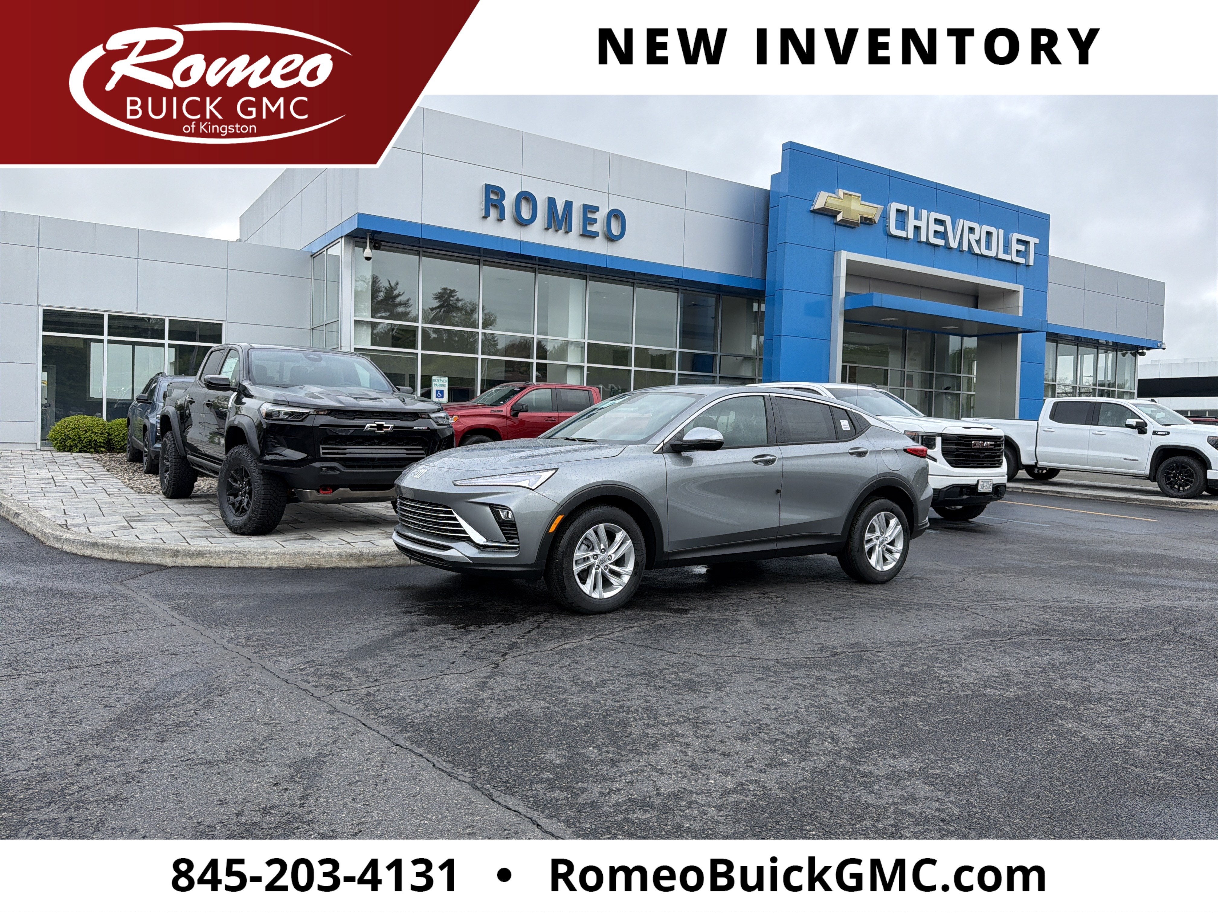 2026 Buick Envista Preferred in Moonstone Gray Metallic — front three-quarter view