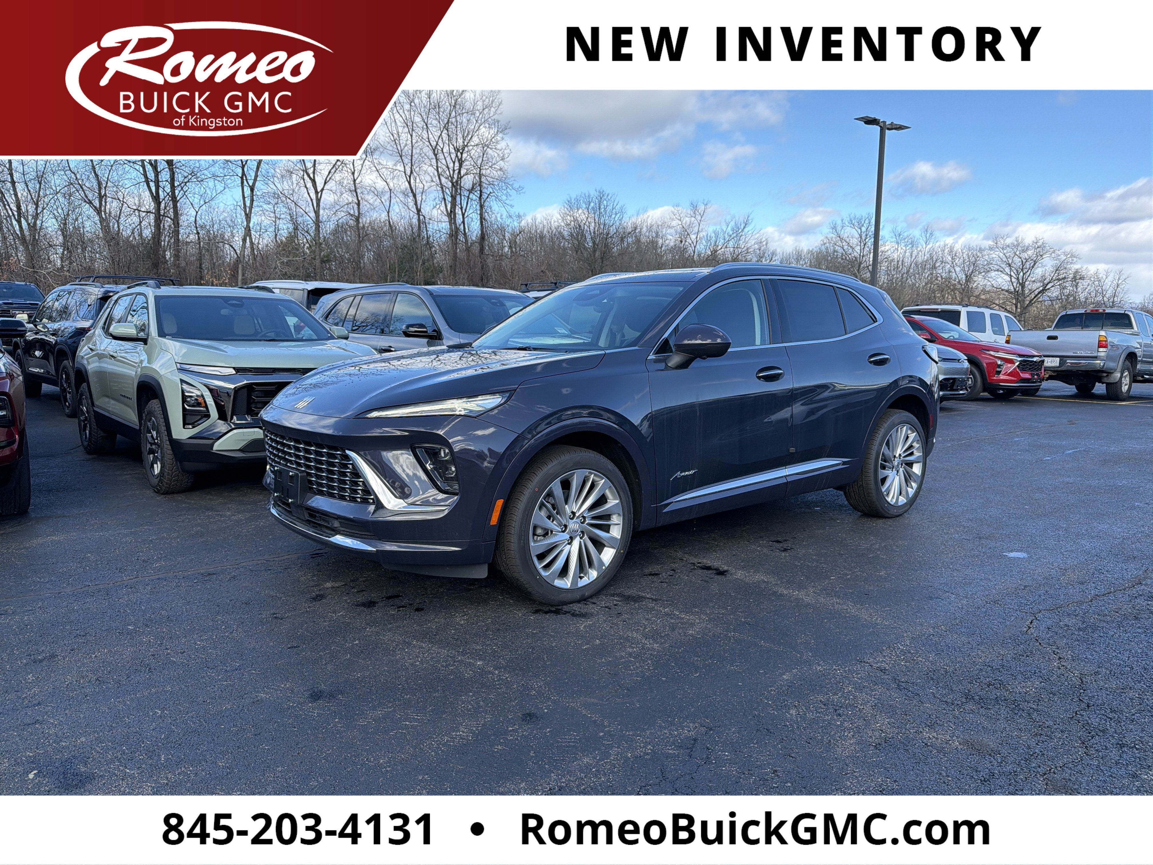 2026 Buick Envision Avenir in Midnight Opal — front three-quarter view